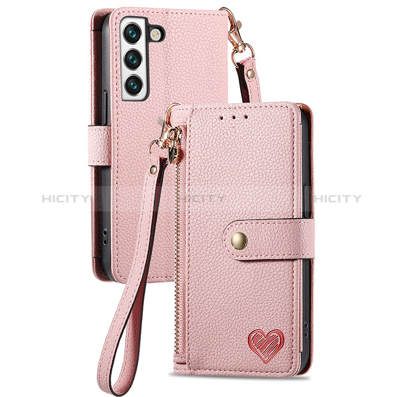 Funda de Cuero Cartera con Soporte Carcasa S16D para Samsung Galaxy S22 5G