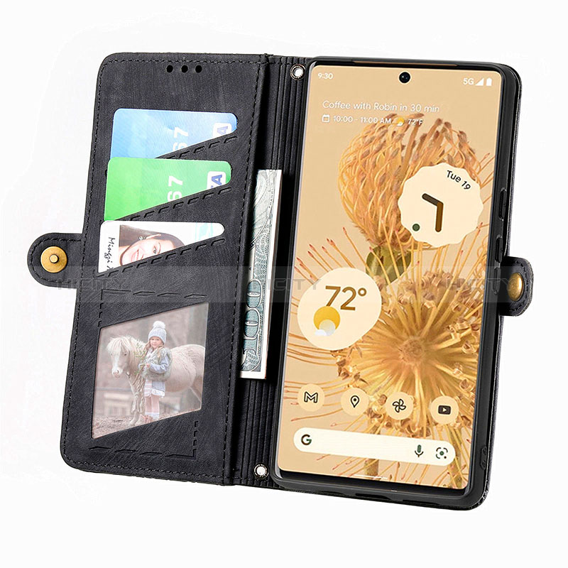 Funda de Cuero Cartera con Soporte Carcasa S17D para Google Pixel 6 Pro 5G