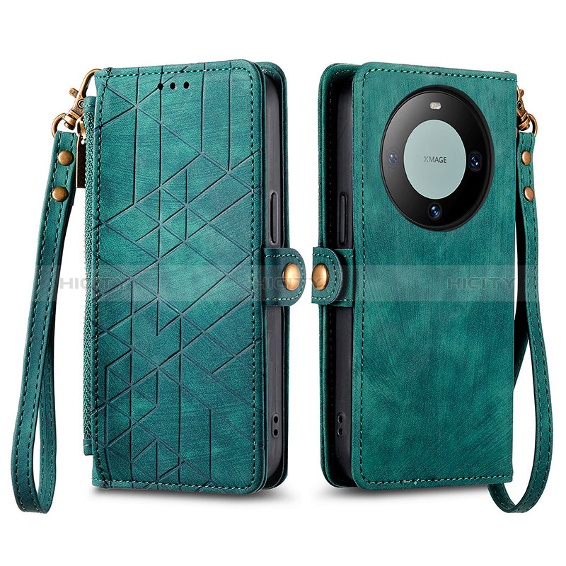 Funda de Cuero Cartera con Soporte Carcasa S17D para Huawei Mate 60