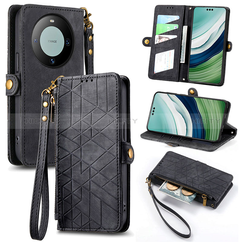 Funda de Cuero Cartera con Soporte Carcasa S17D para Huawei Mate 60 Pro