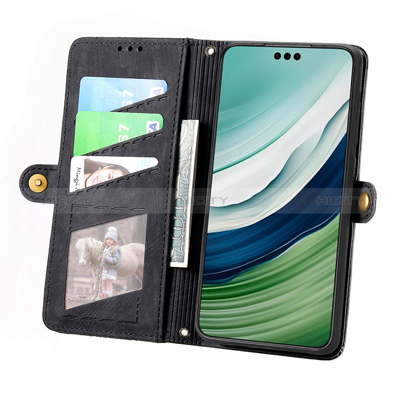 Funda de Cuero Cartera con Soporte Carcasa S17D para Huawei Mate 60 Pro+ Plus