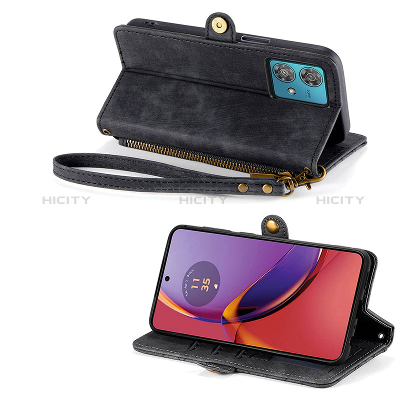 Funda de Cuero Cartera con Soporte Carcasa S17D para Motorola Moto G84 5G