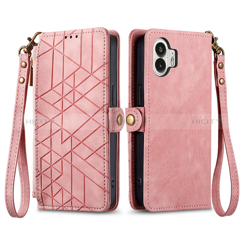 Funda de Cuero Cartera con Soporte Carcasa S17D para Nothing Phone 2