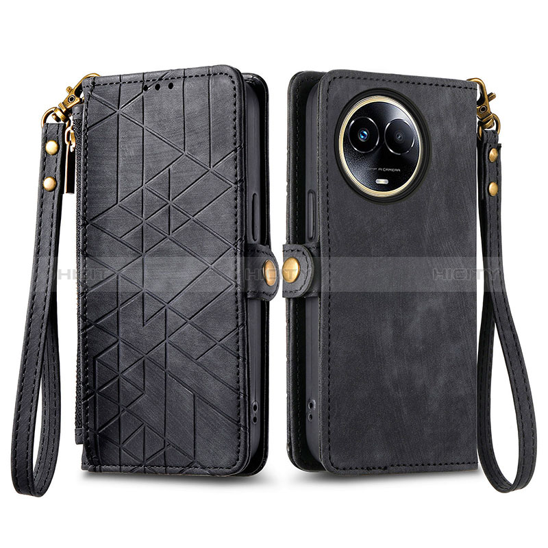 Funda de Cuero Cartera con Soporte Carcasa S17D para Realme V50s 5G