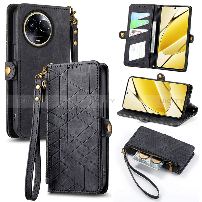 Funda de Cuero Cartera con Soporte Carcasa S17D para Realme V50s 5G