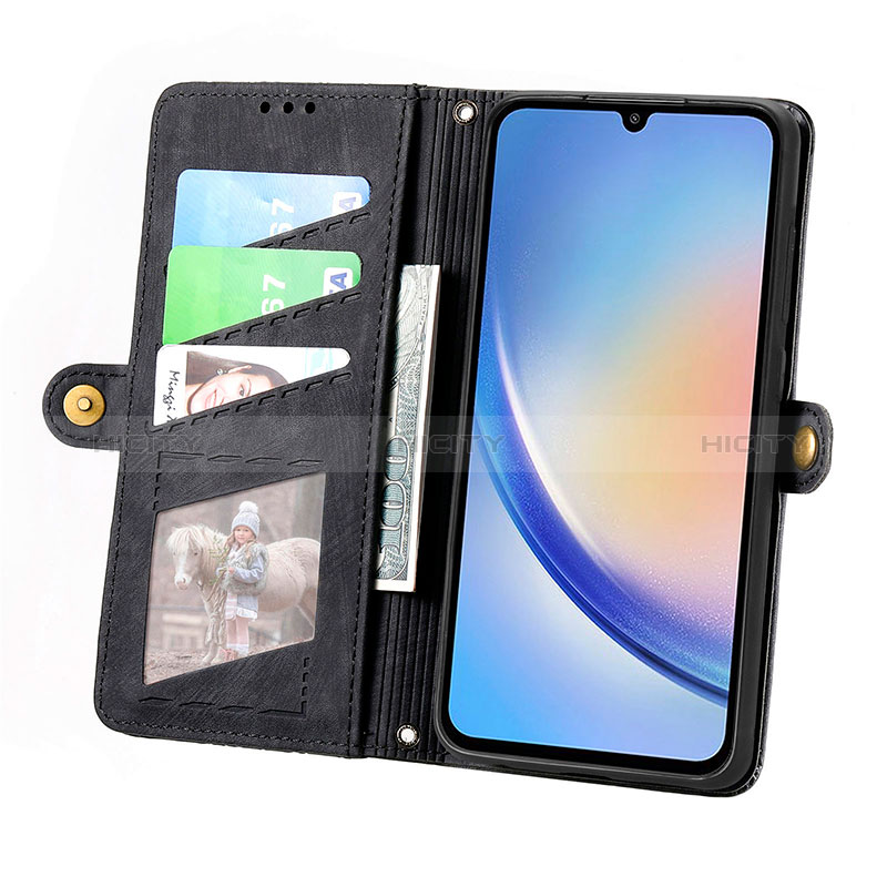 Funda de Cuero Cartera con Soporte Carcasa S17D para Samsung Galaxy A34 5G