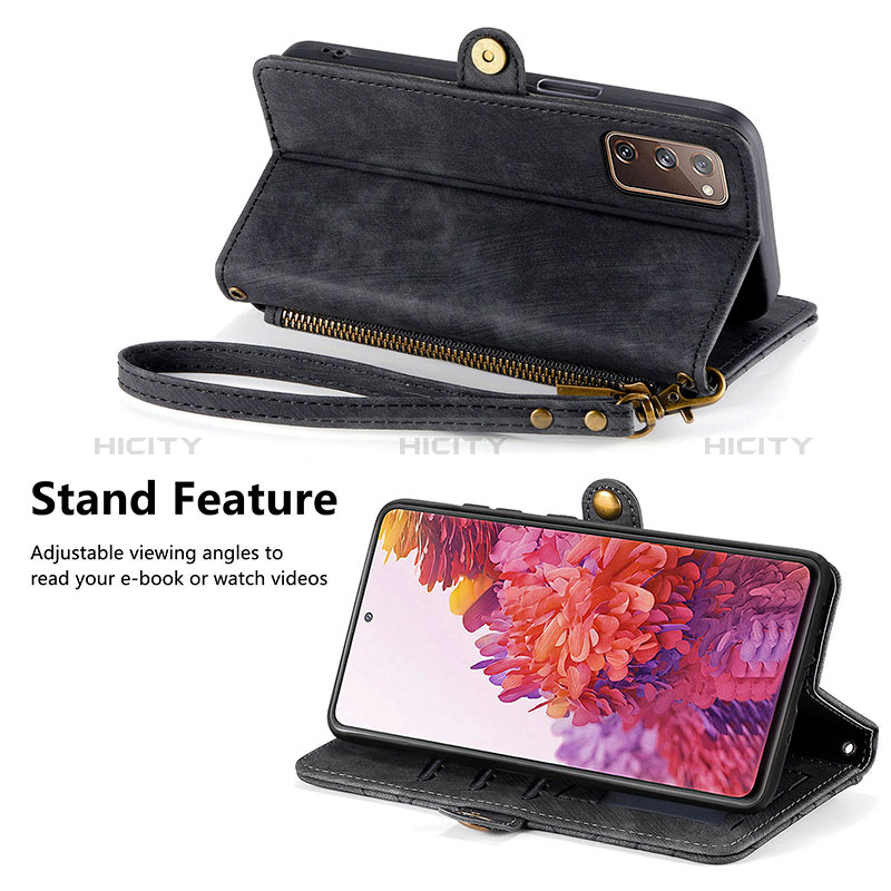 Funda de Cuero Cartera con Soporte Carcasa S17D para Samsung Galaxy S20 FE 4G