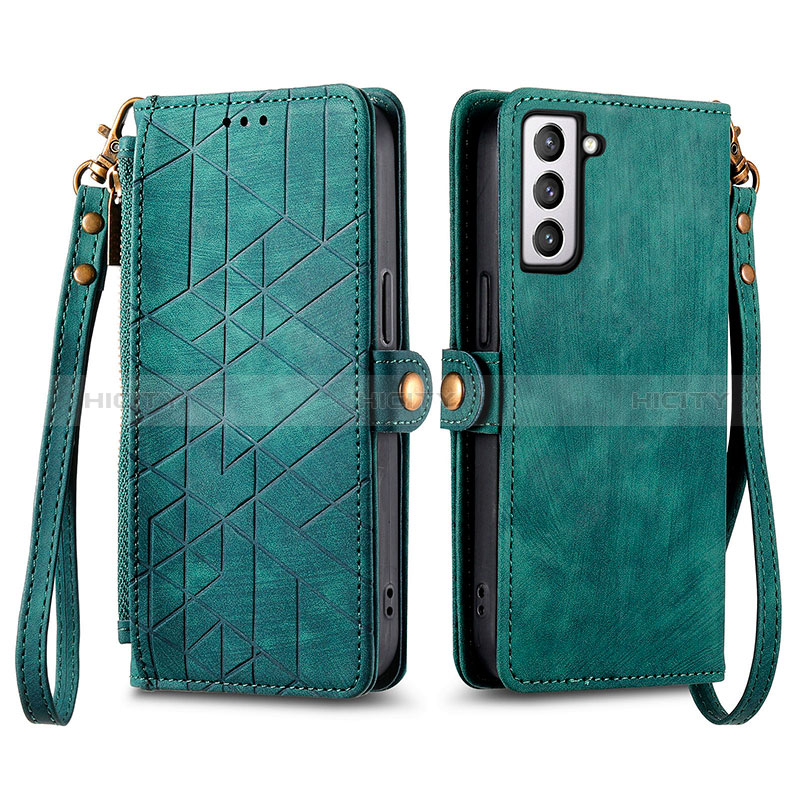 Funda de Cuero Cartera con Soporte Carcasa S17D para Samsung Galaxy S21 FE 5G