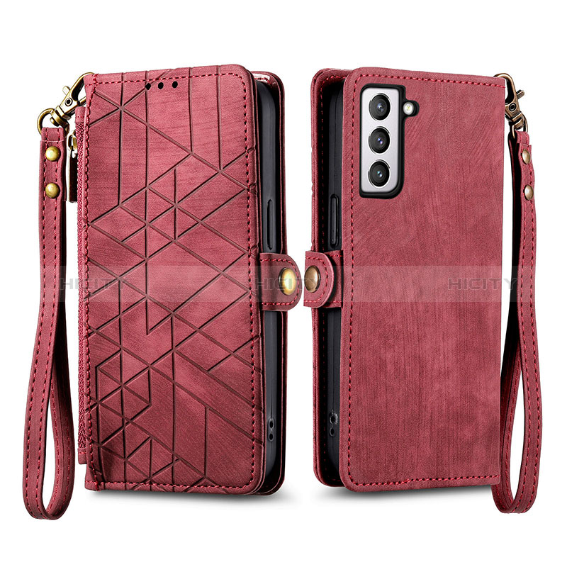 Funda de Cuero Cartera con Soporte Carcasa S17D para Samsung Galaxy S21 FE 5G