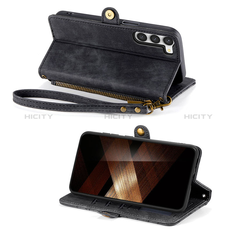 Funda de Cuero Cartera con Soporte Carcasa S17D para Samsung Galaxy S24 5G