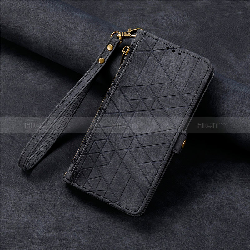 Funda de Cuero Cartera con Soporte Carcasa S18D para Google Pixel 6 5G Negro