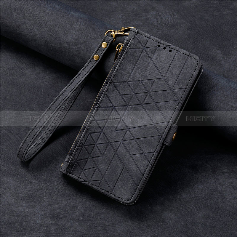 Funda de Cuero Cartera con Soporte Carcasa S18D para Google Pixel 8 5G Negro