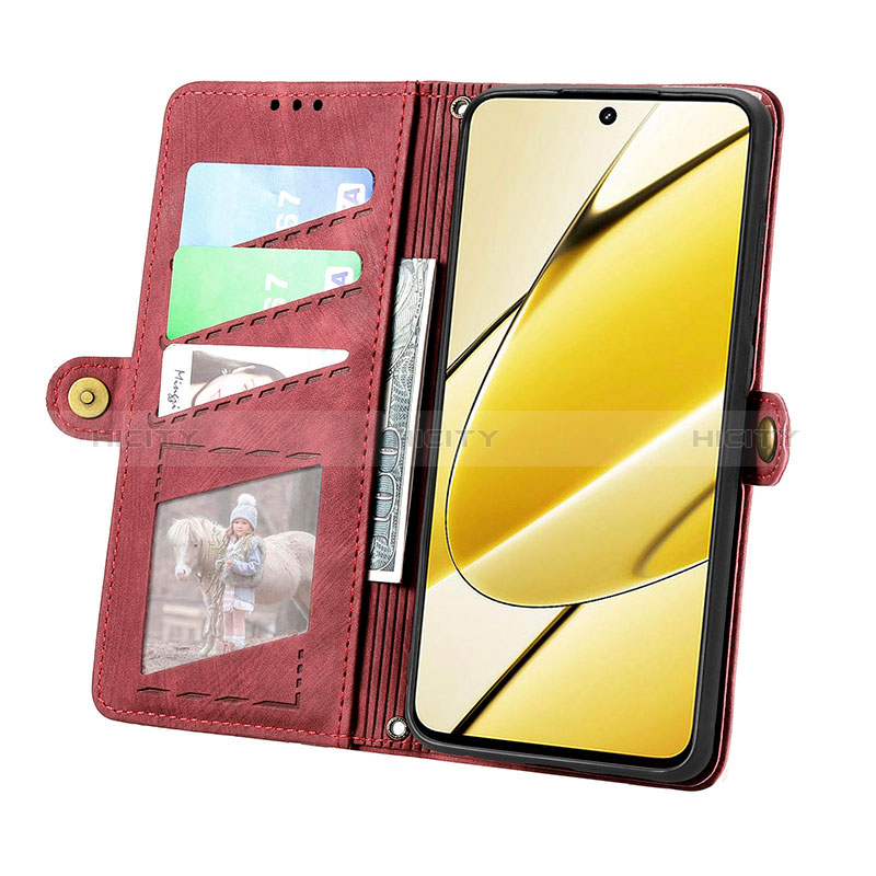 Funda de Cuero Cartera con Soporte Carcasa S18D para Realme V50s 5G