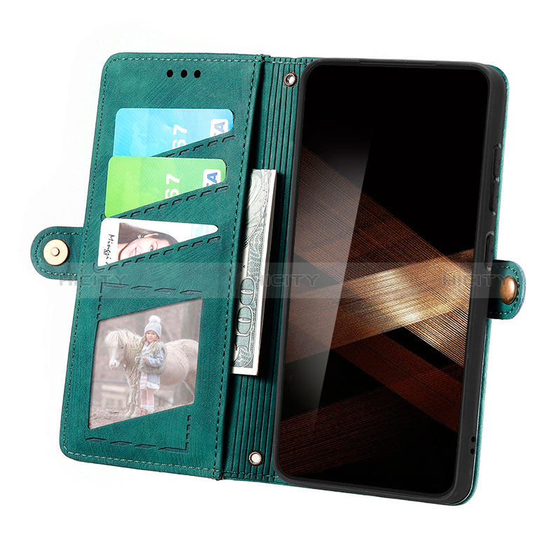 Funda de Cuero Cartera con Soporte Carcasa S18D para Samsung Galaxy S24 5G