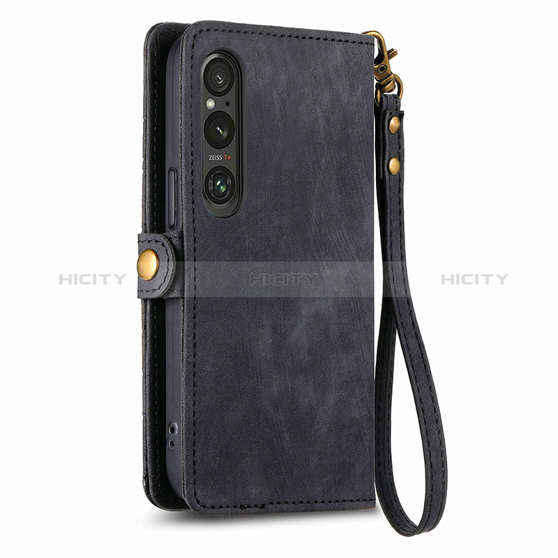 Funda de Cuero Cartera con Soporte Carcasa S18D para Sony Xperia 1 V