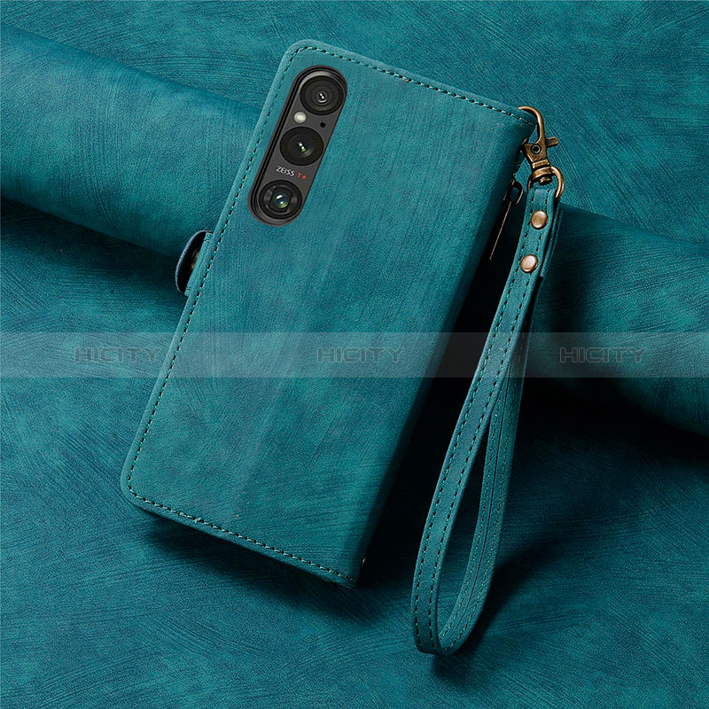 Funda de Cuero Cartera con Soporte Carcasa S18D para Sony Xperia 1 V