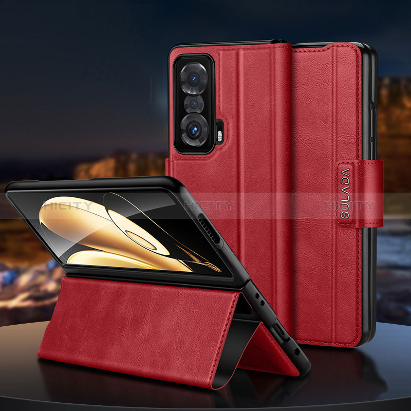 Funda de Cuero Cartera con Soporte Carcasa SD1 para Huawei Honor Magic V 5G