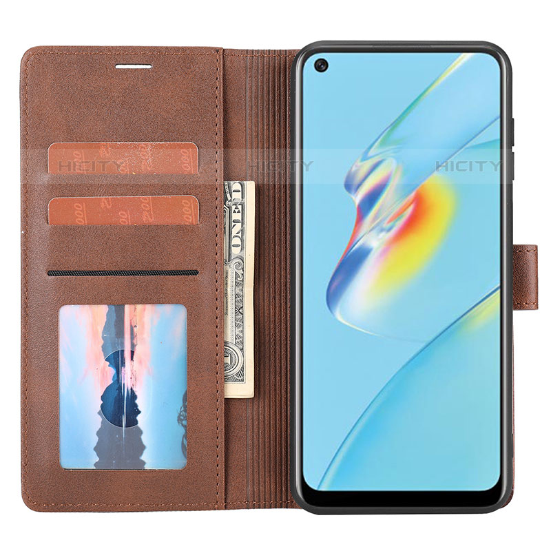 Funda de Cuero Cartera con Soporte Carcasa SY1 para Oppo A54 4G