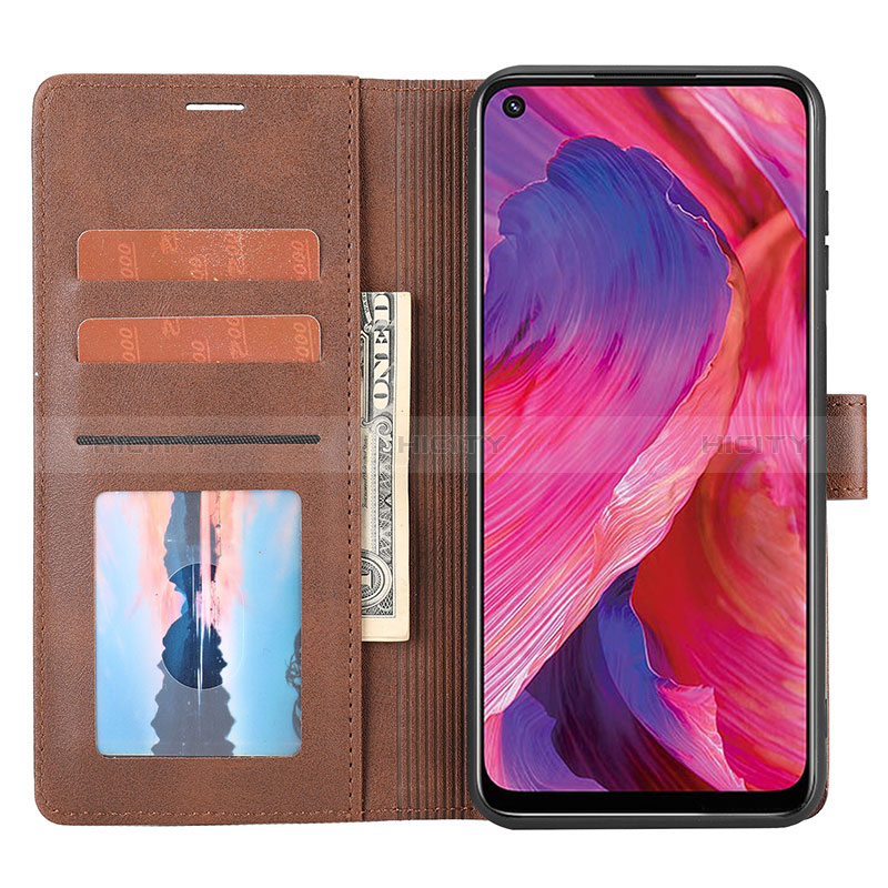 Funda de Cuero Cartera con Soporte Carcasa SY1 para Oppo A74 5G