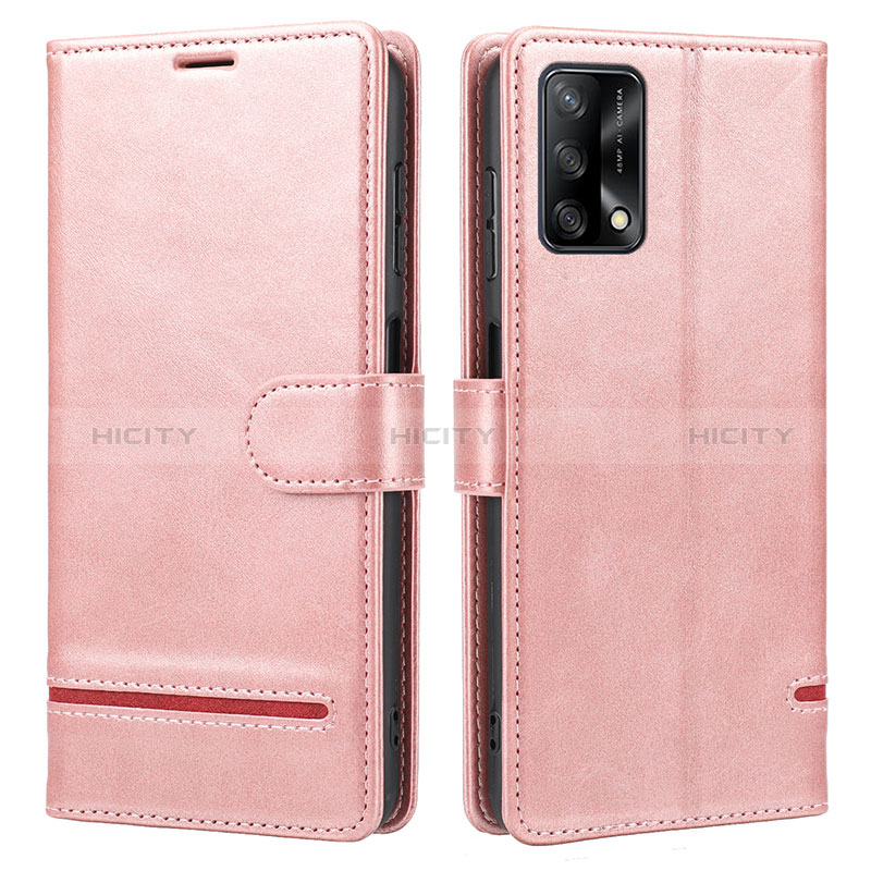 Funda de Cuero Cartera con Soporte Carcasa SY1 para Oppo A95 4G Rosa