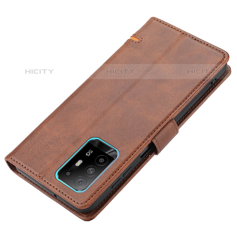 Funda de Cuero Cartera con Soporte Carcasa SY1 para Oppo Reno5 Z 5G