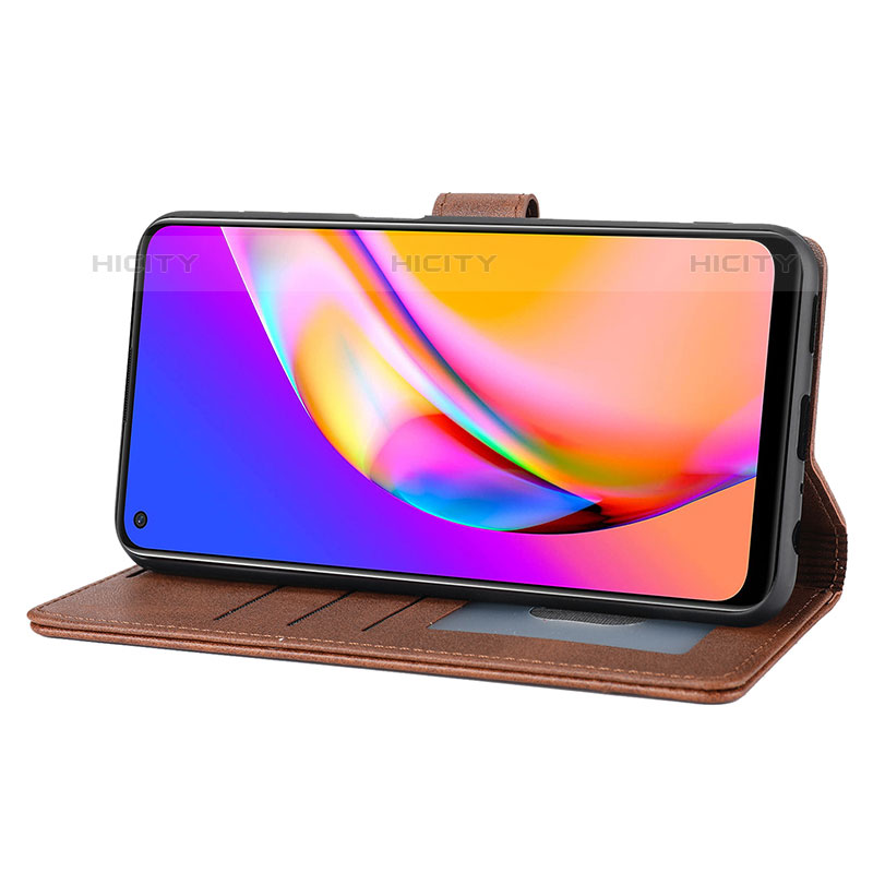 Funda de Cuero Cartera con Soporte Carcasa SY1 para Oppo Reno5 Z 5G