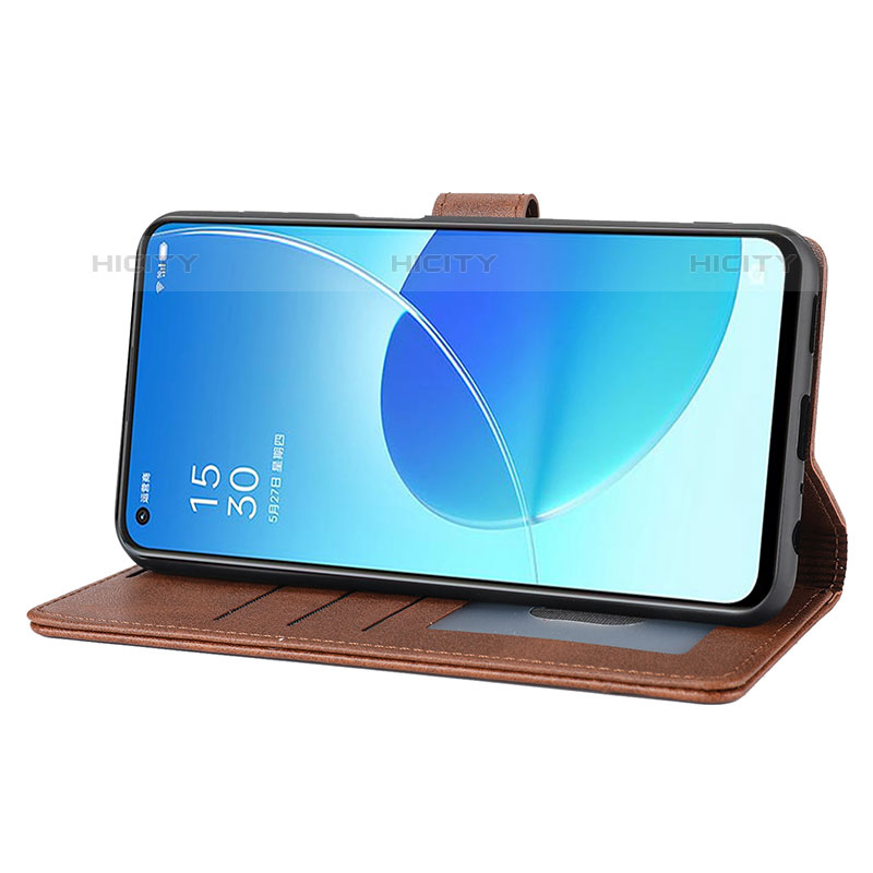 Funda de Cuero Cartera con Soporte Carcasa SY1 para Oppo Reno6 5G