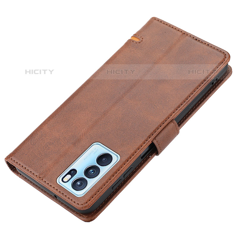 Funda de Cuero Cartera con Soporte Carcasa SY1 para Oppo Reno6 Pro 5G India