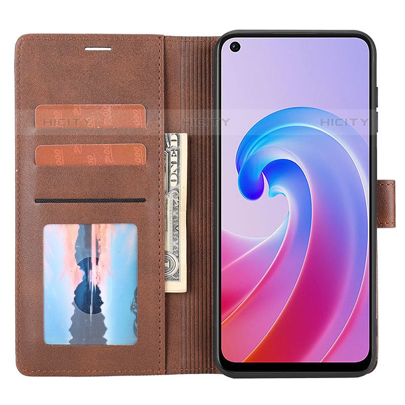 Funda de Cuero Cartera con Soporte Carcasa SY1 para Oppo Reno8 Lite 5G