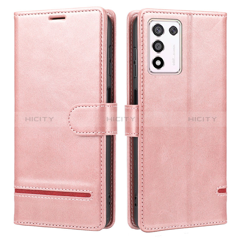 Funda de Cuero Cartera con Soporte Carcasa SY1 para Realme Q3t 5G Rosa