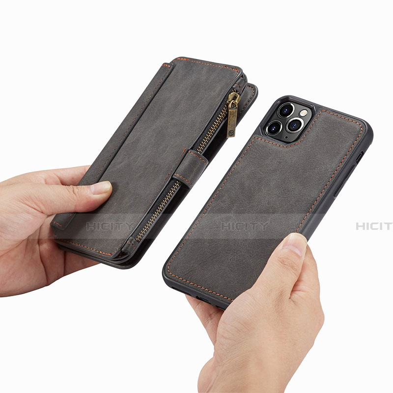 Funda de Cuero Cartera con Soporte Carcasa T01 para Apple iPhone 11 Pro Max