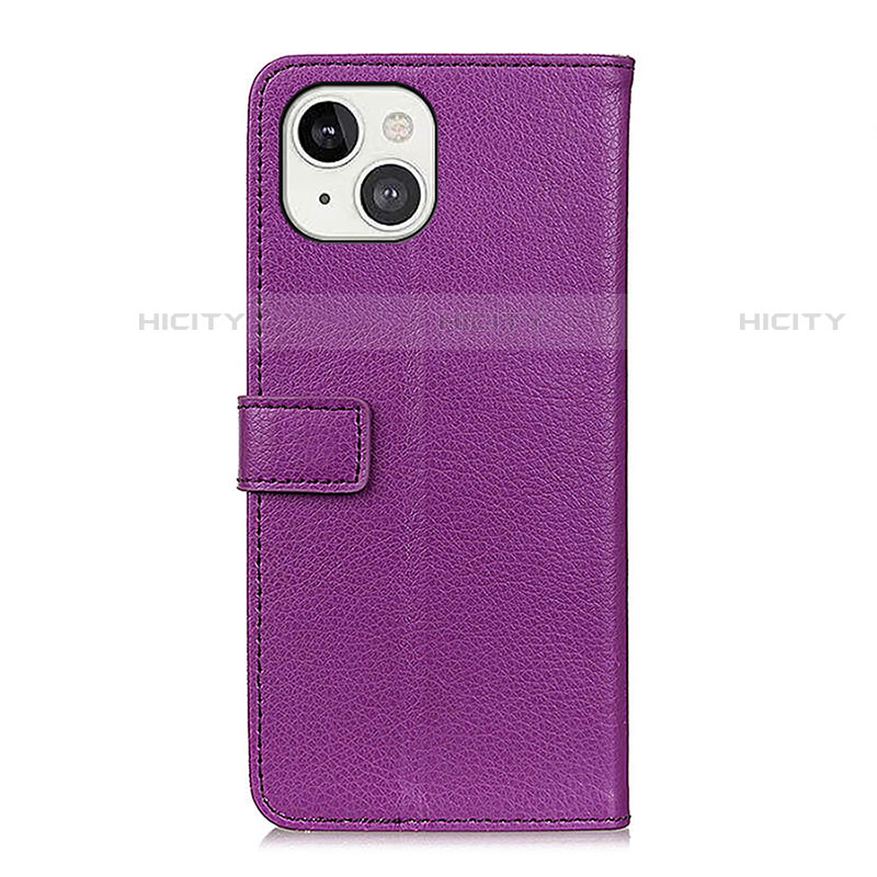 Funda de Cuero Cartera con Soporte Carcasa T01 para Apple iPhone 13