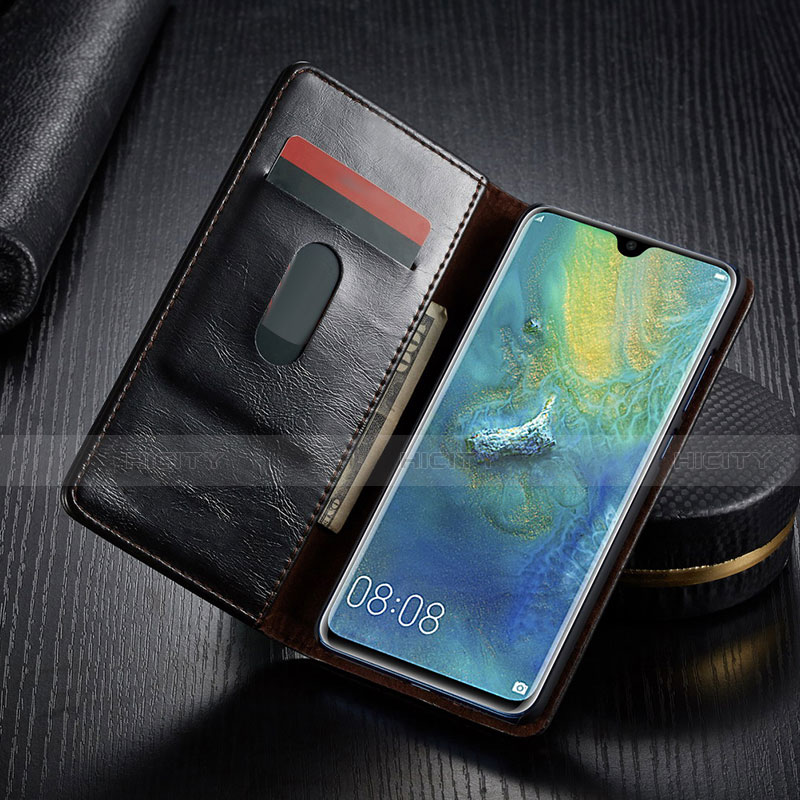 Funda de Cuero Cartera con Soporte Carcasa T01 para Huawei Mate 20