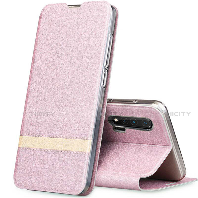 Funda de Cuero Cartera con Soporte Carcasa T01 para Huawei Nova 6 5G Oro Rosa