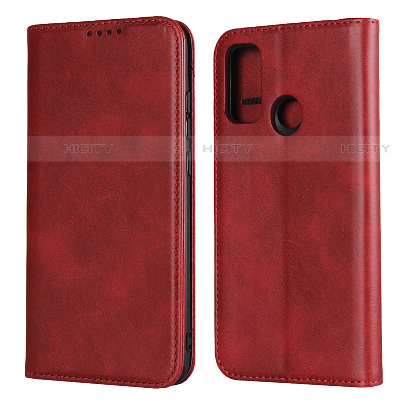 Funda de Cuero Cartera con Soporte Carcasa T01 para Huawei Nova Lite 3 Plus Rojo