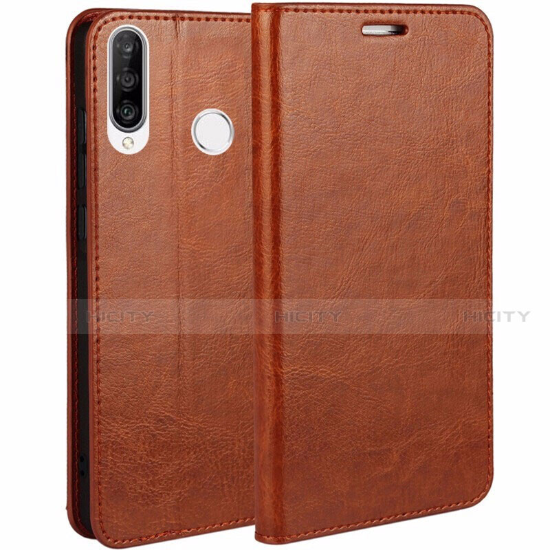 Funda de Cuero Cartera con Soporte Carcasa T01 para Huawei P30 Lite