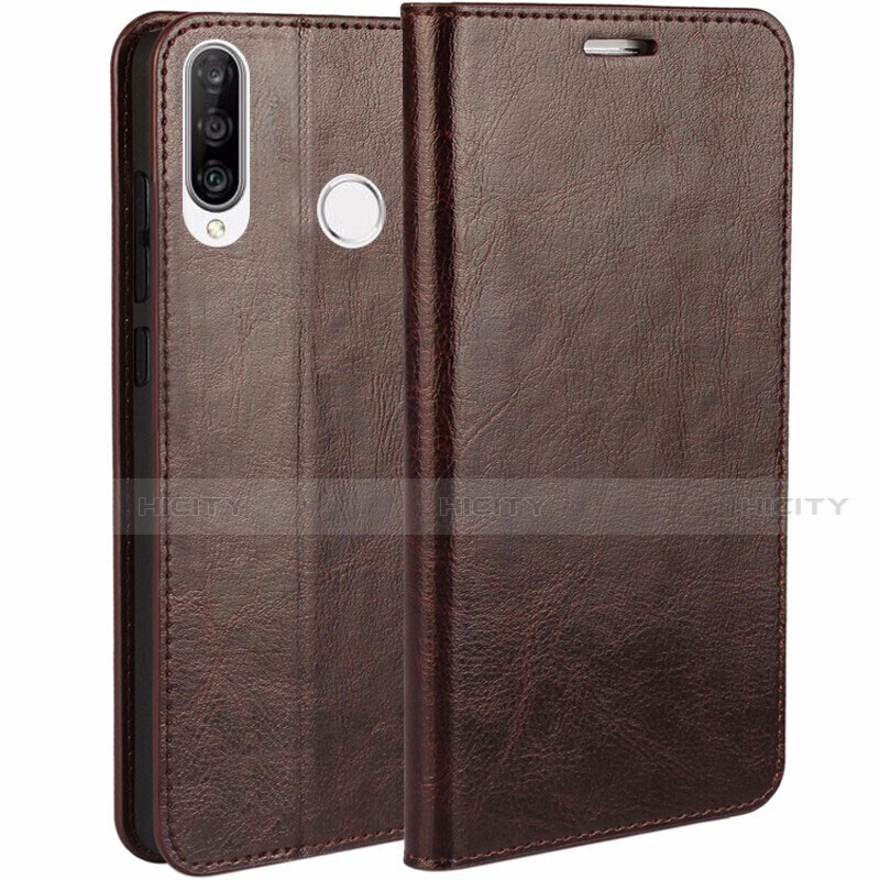 Funda de Cuero Cartera con Soporte Carcasa T01 para Huawei P30 Lite XL