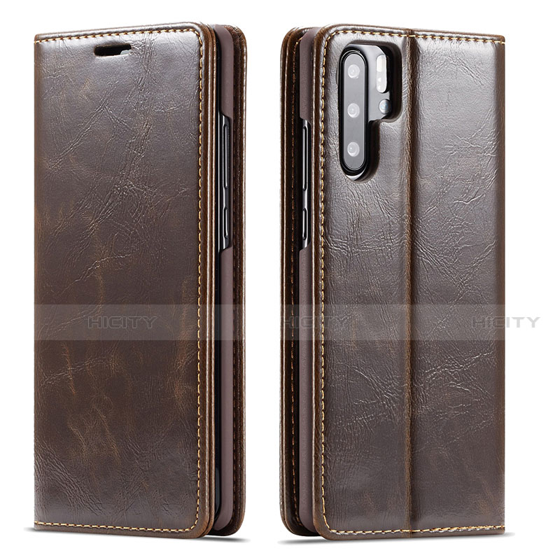 Funda de Cuero Cartera con Soporte Carcasa T01 para Huawei P30 Pro