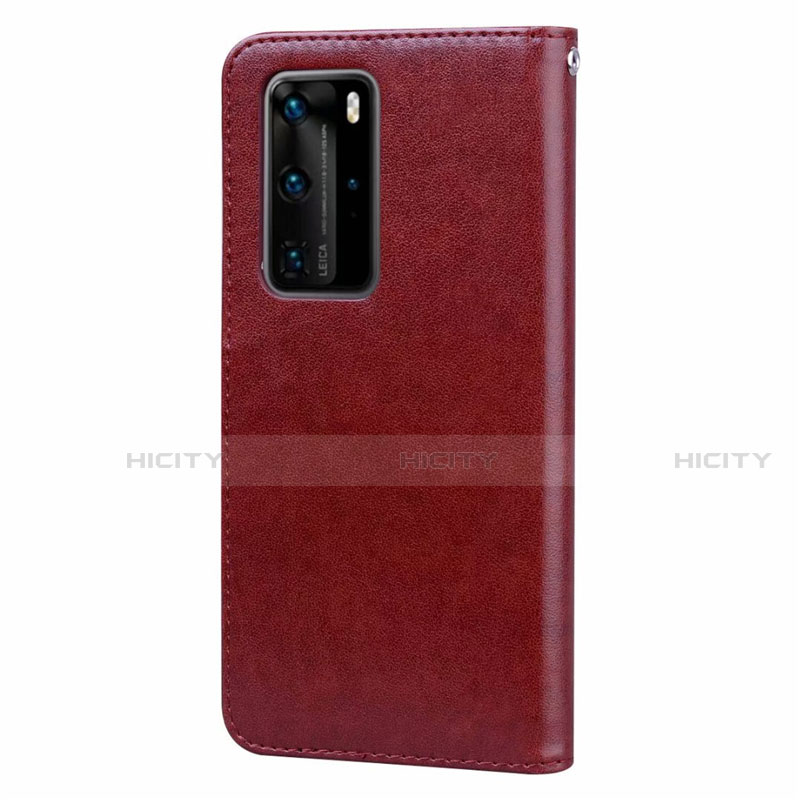 Funda de Cuero Cartera con Soporte Carcasa T01 para Huawei P40 Pro