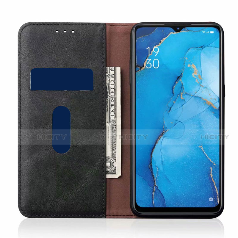 Funda de Cuero Cartera con Soporte Carcasa T01 para Oppo A91