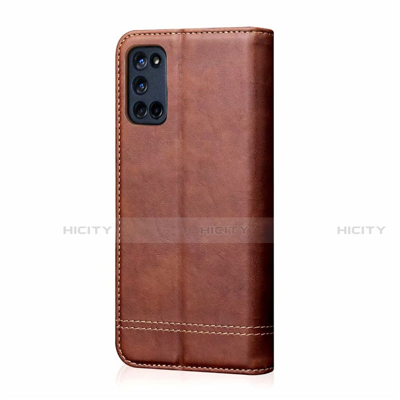 Funda de Cuero Cartera con Soporte Carcasa T01 para Oppo A92