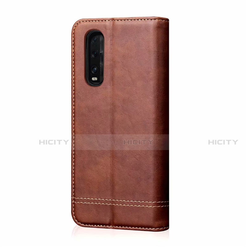 Funda de Cuero Cartera con Soporte Carcasa T01 para Oppo Find X2