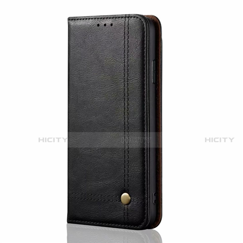 Funda de Cuero Cartera con Soporte Carcasa T01 para Oppo Find X2 Negro