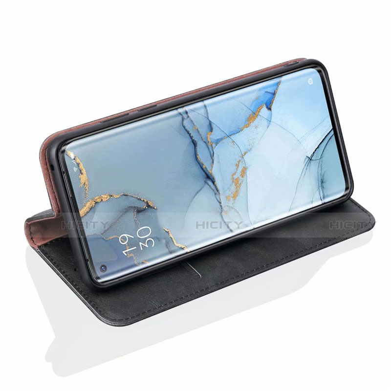 Funda de Cuero Cartera con Soporte Carcasa T01 para Oppo Find X2 Neo