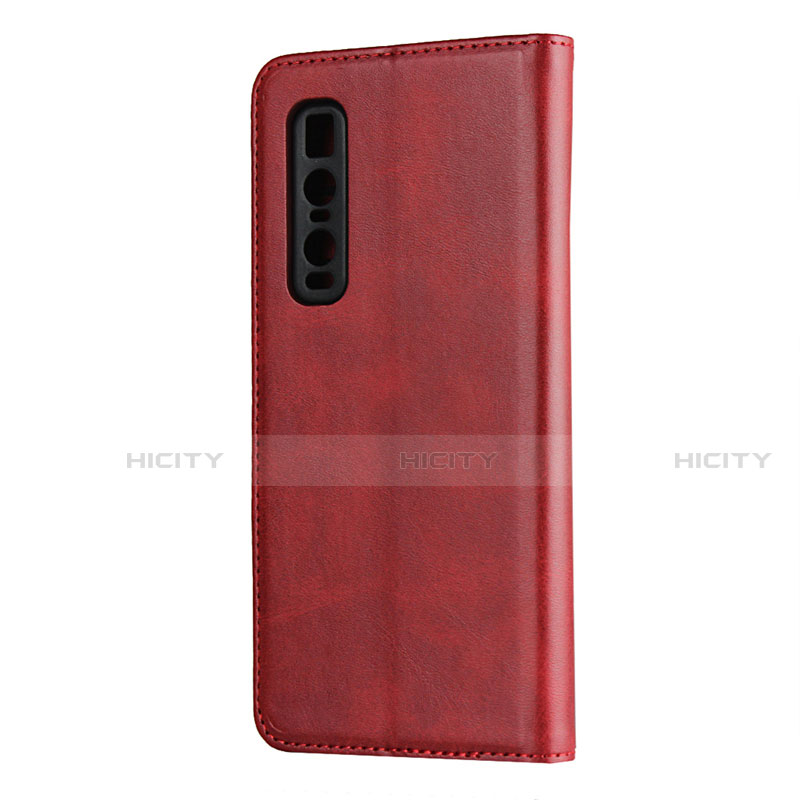 Funda de Cuero Cartera con Soporte Carcasa T01 para Oppo Find X2 Pro