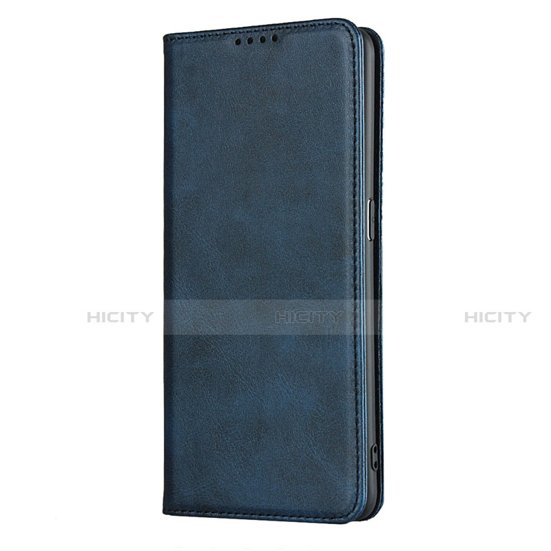 Funda de Cuero Cartera con Soporte Carcasa T01 para Oppo Find X2 Pro Azul