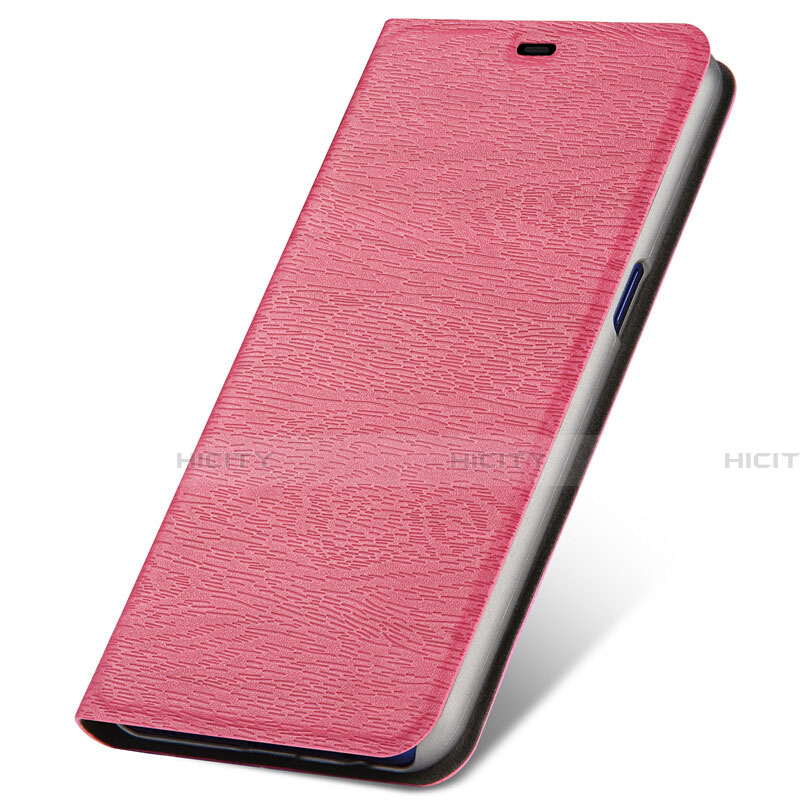 Funda de Cuero Cartera con Soporte Carcasa T01 para Oppo K1 Rosa