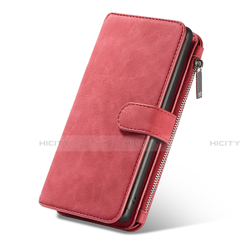 Funda de Cuero Cartera con Soporte Carcasa T01 para Samsung Galaxy Note 10 Rojo