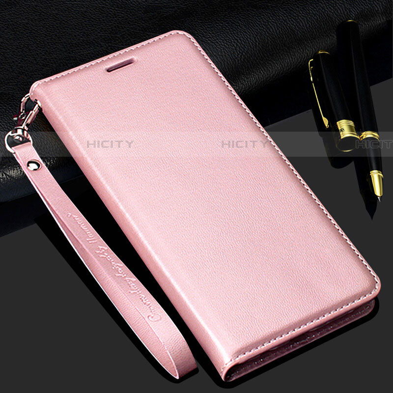 Funda de Cuero Cartera con Soporte Carcasa T01 para Samsung Galaxy S20 Plus Oro Rosa