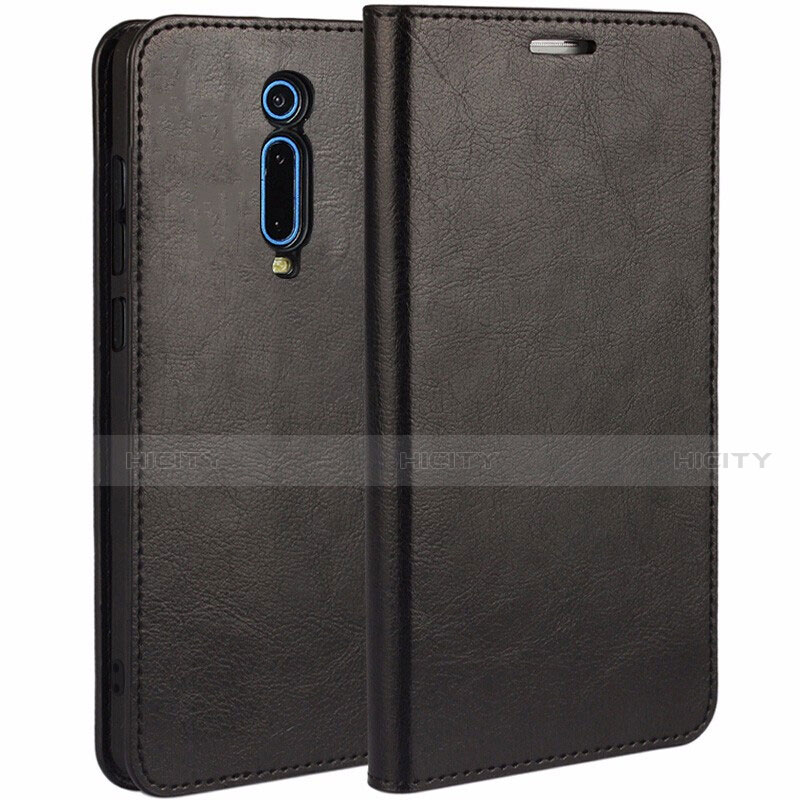 Funda de Cuero Cartera con Soporte Carcasa T01 para Xiaomi Mi 9T Pro Negro